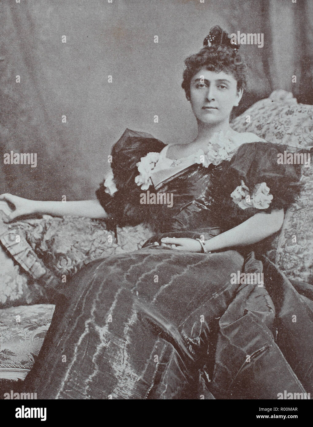 Digital verbesserte Reproduktion, Foto der Prinzessin Hatzfeldt, nÃ©e Huntington, original Drucken aus dem Jahr 1899 Stockfoto