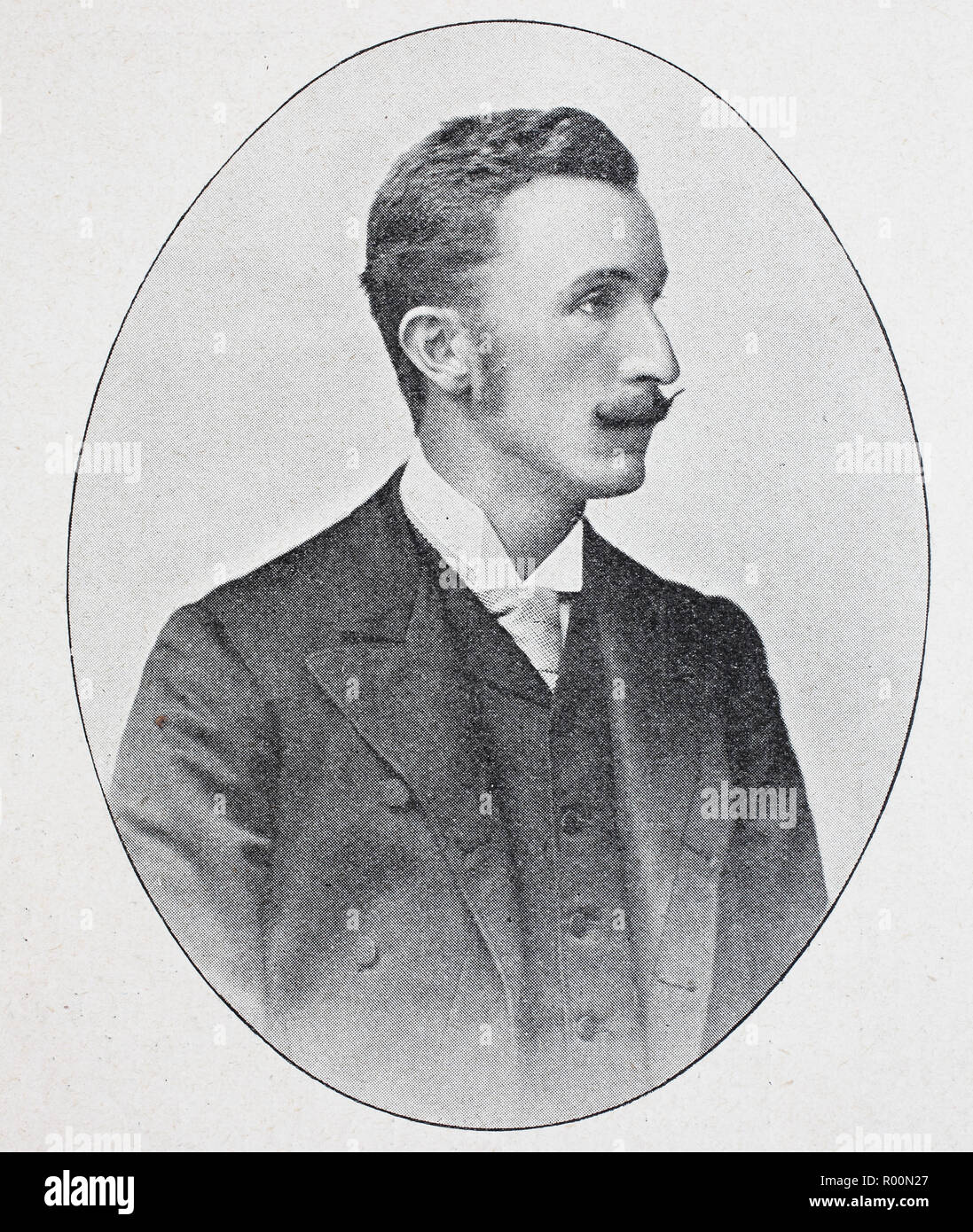 Digital verbesserte Reproduktion, Hans Veit Maximilian Kaspar Graf zu Toerring-Jettenbach, 1862-1929, Bayern, Deutschland, original Drucken aus dem Jahr 1899 Stockfoto