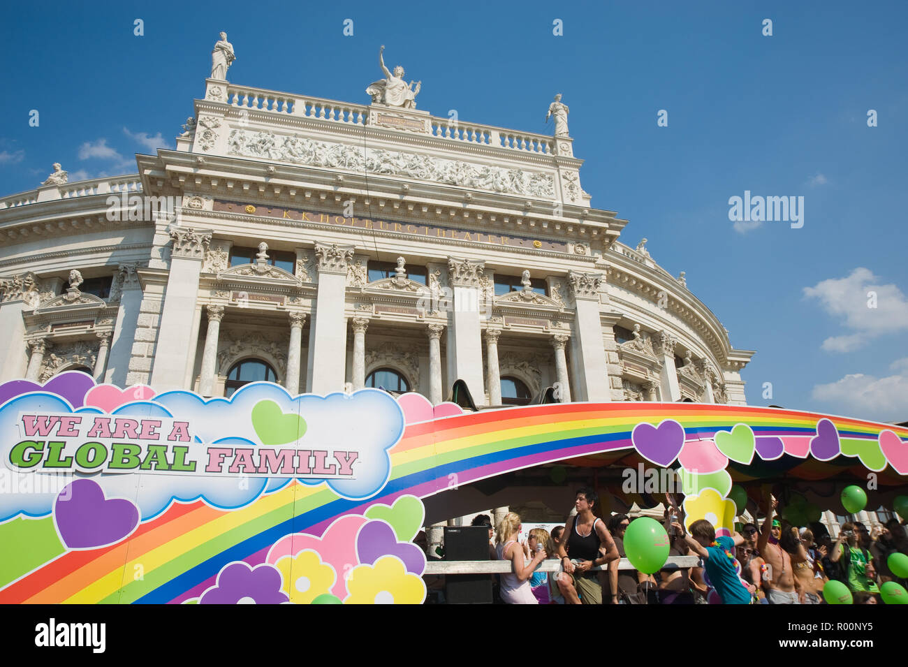 Wien, Regenbogenparade 2010 - Wien, Regenbogen Parade 2010 Stockfoto