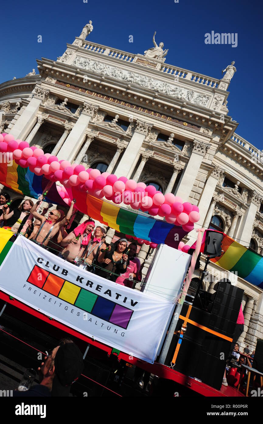 Wien, Regenbogenparade 2009 - Wien, Regenbogenparade 2009 Stockfoto