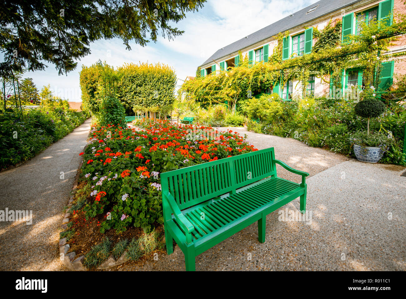 Haus und Garten von Claud Monet, berühmte französische Maler des  Impressionismus in Giverny Stadt in Frankreich Stockfotografie - Alamy