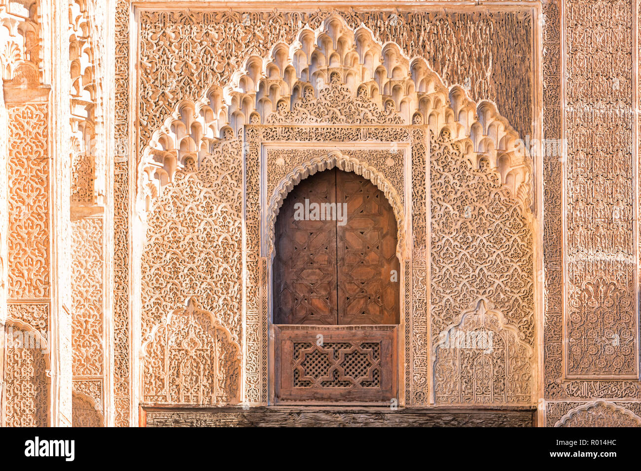Historische Medersa Bou Inania madrasa in Fez, Marokko Stockfoto