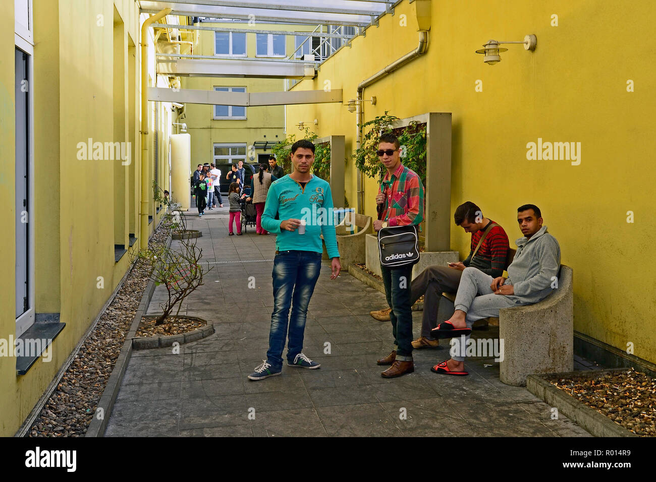 Deutschland, Nordrhein-Westfalen, Flüchtlinge in NRW Stockfoto