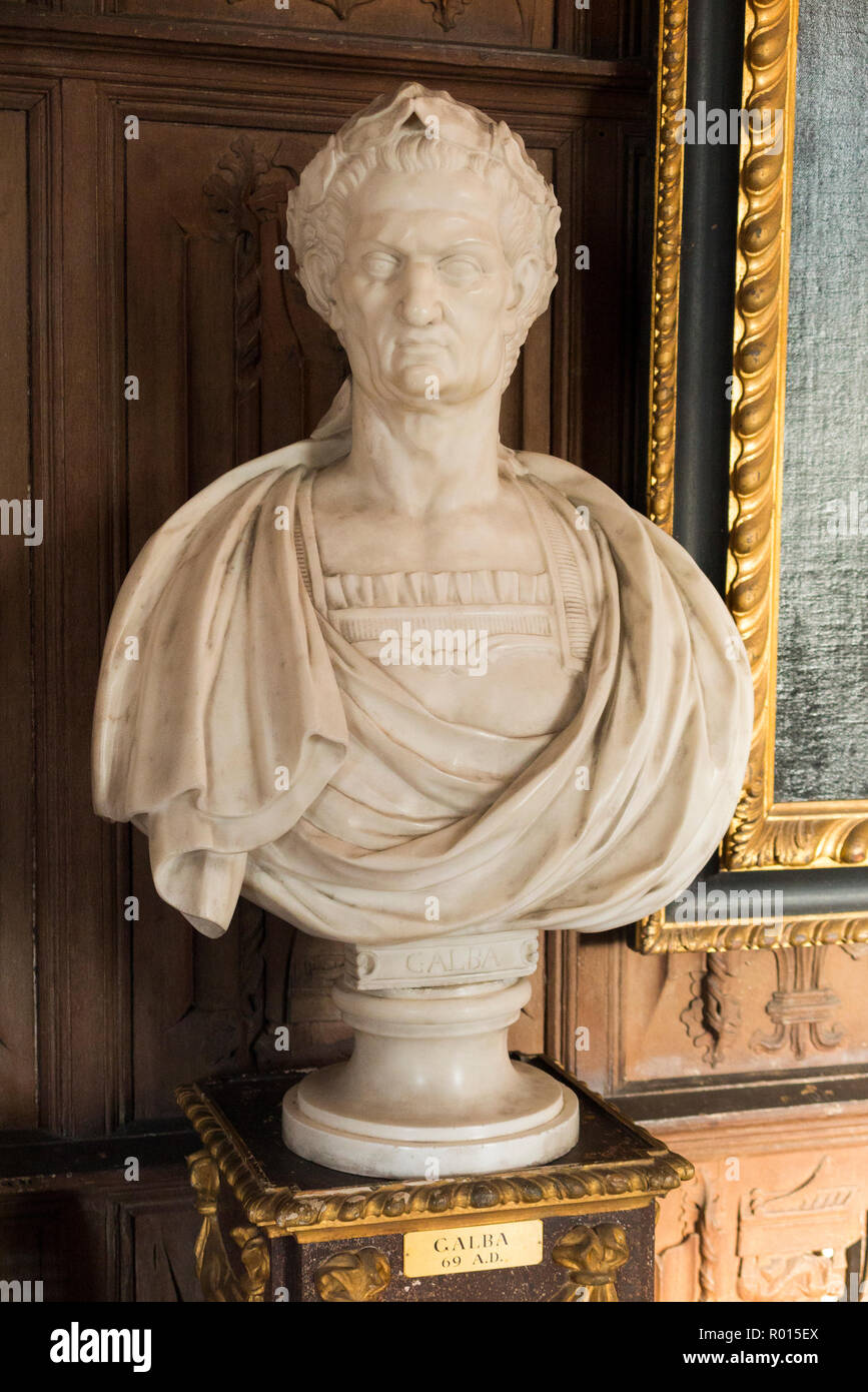 Stein (Marmor) Büste des römischen Kaisers Nero. (103) Stockfoto