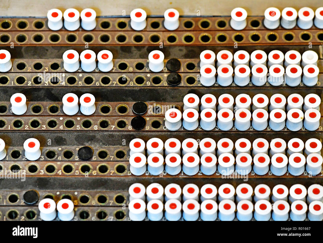 Bletchley Park Teil der Koloss dekodierung Maschine steckbrett System Stockfoto