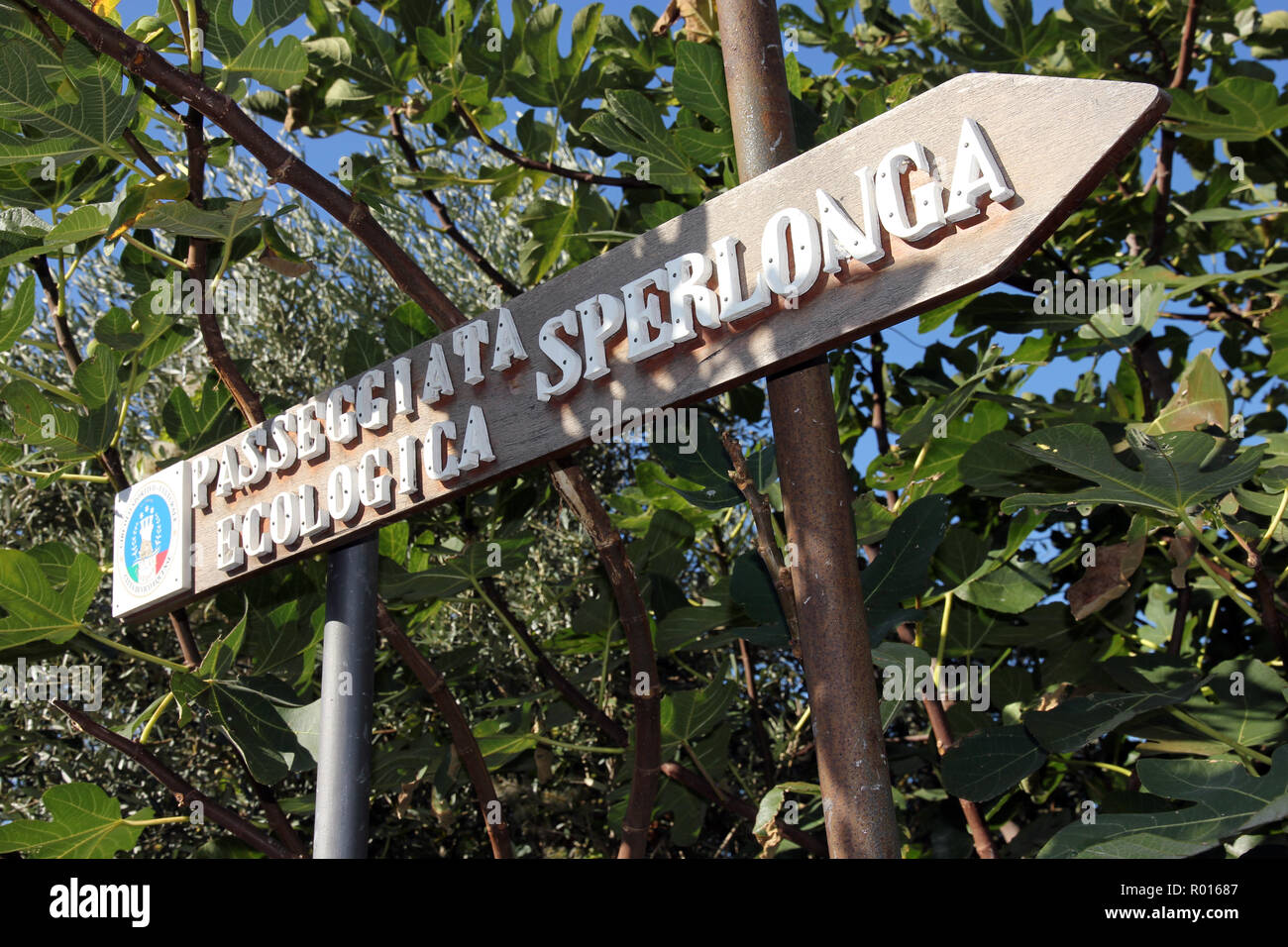 Passeggiata ecologica Sperlonga San Francesco Vico Equense Italien Stockfoto