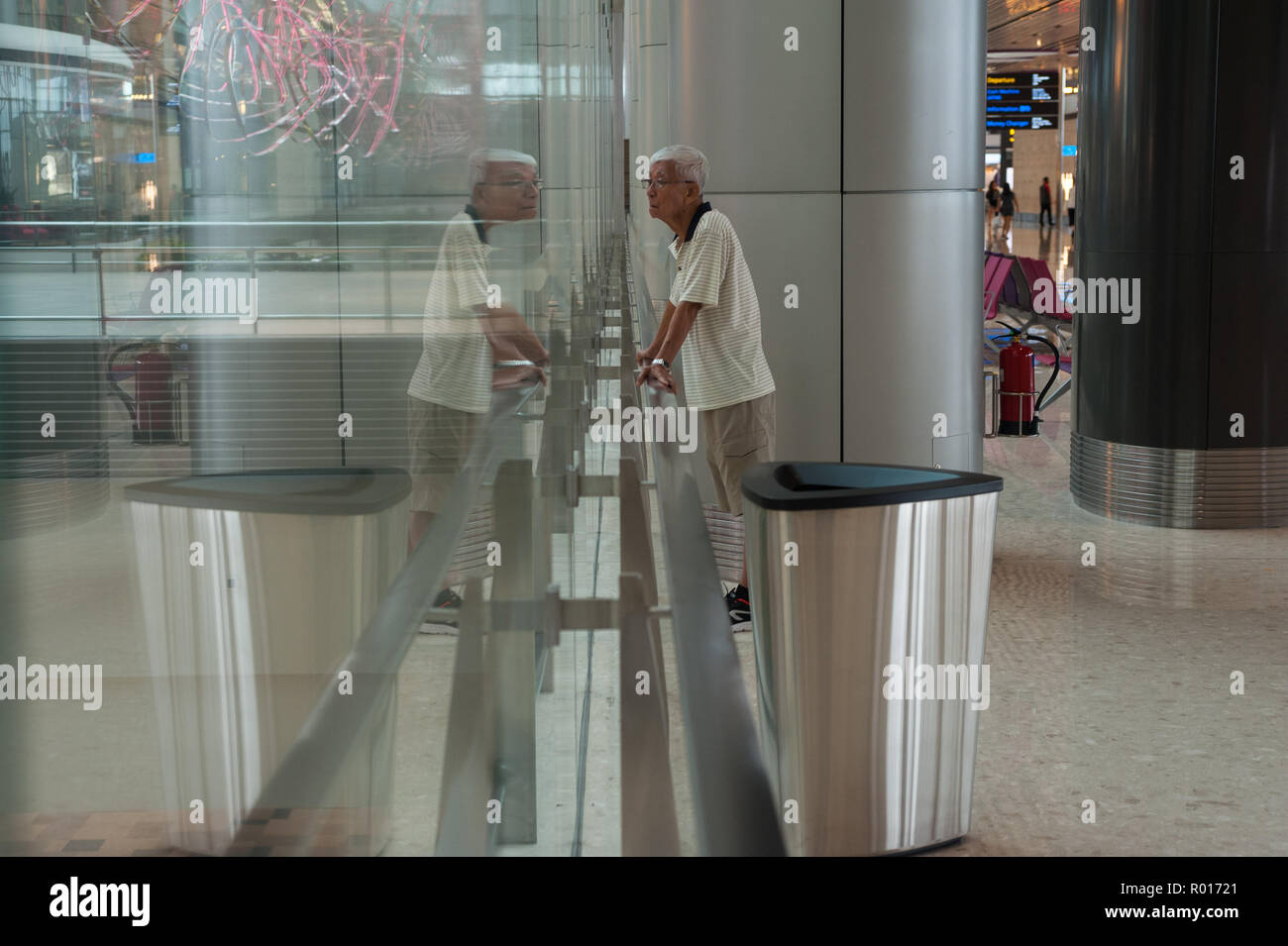 Singapur, Republik Singapur, neues Terminal 4 am Flughafen Changi Stockfoto