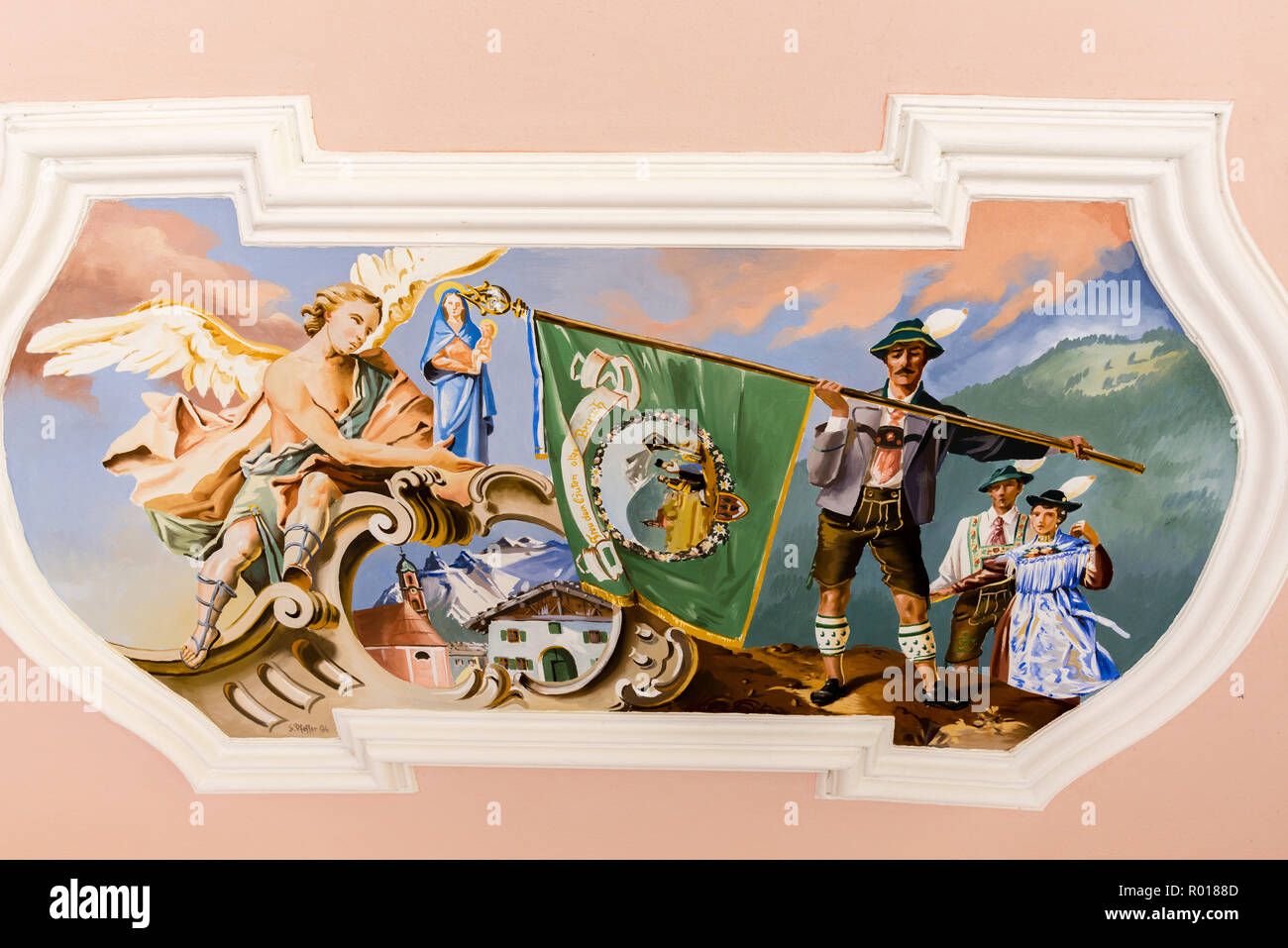 Maria-Königin Kapelle, Lautersee, Mittenwald, Bayern, Deutschland Stockfoto