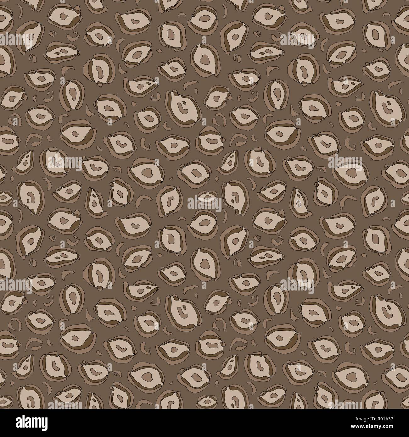 Hand gezeichnet Tierdruck nahtlose Muster. Abstrakte farbenfrohe cheetah Haut Hintergrund für Surface Design, Textil, Verpackung Papier, Tapeten, Phone Case Stock Vektor
