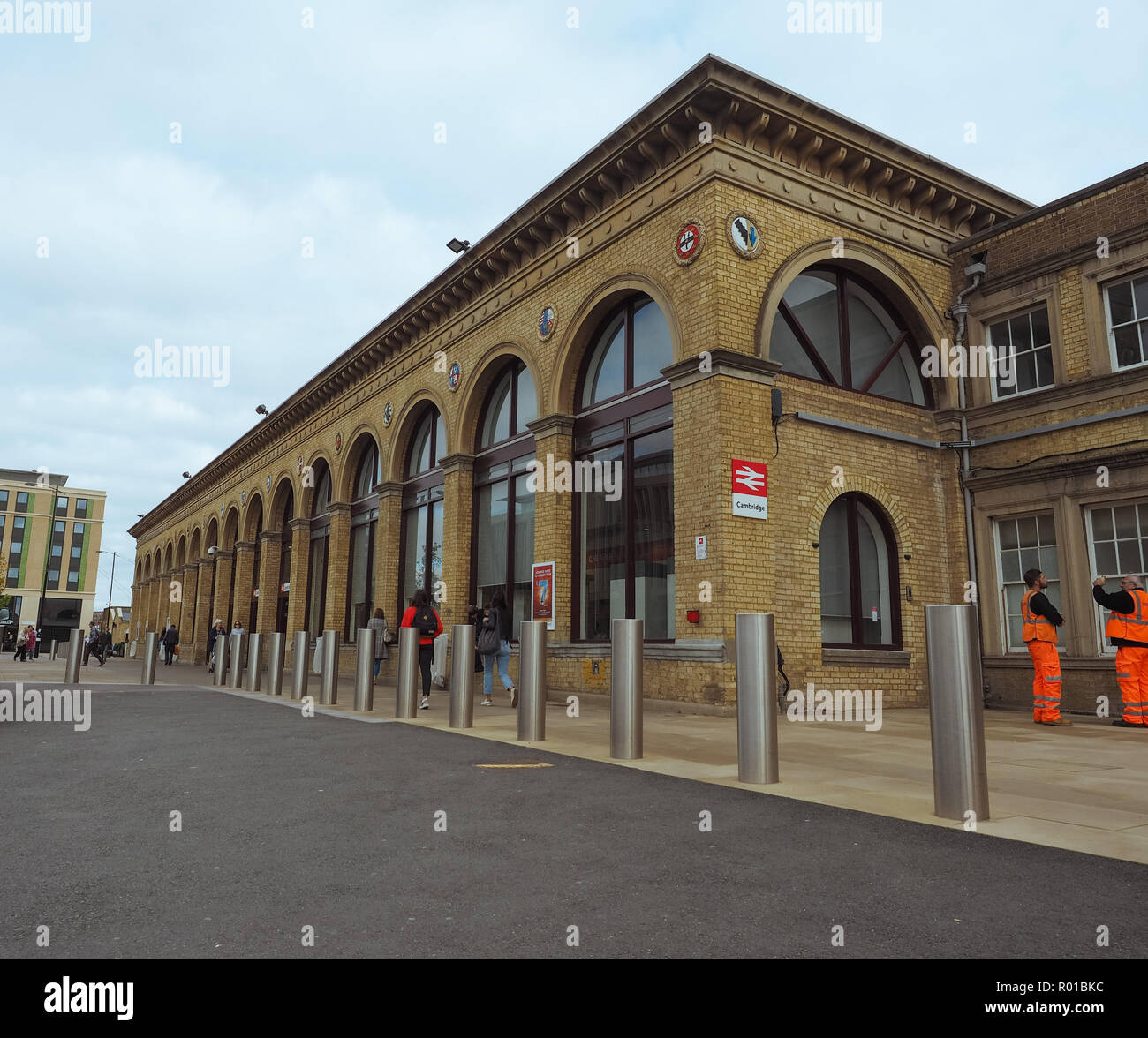 CAMBRIDGE, UK - ca. Oktober 2018: Bahnhof Cambridge Stockfoto