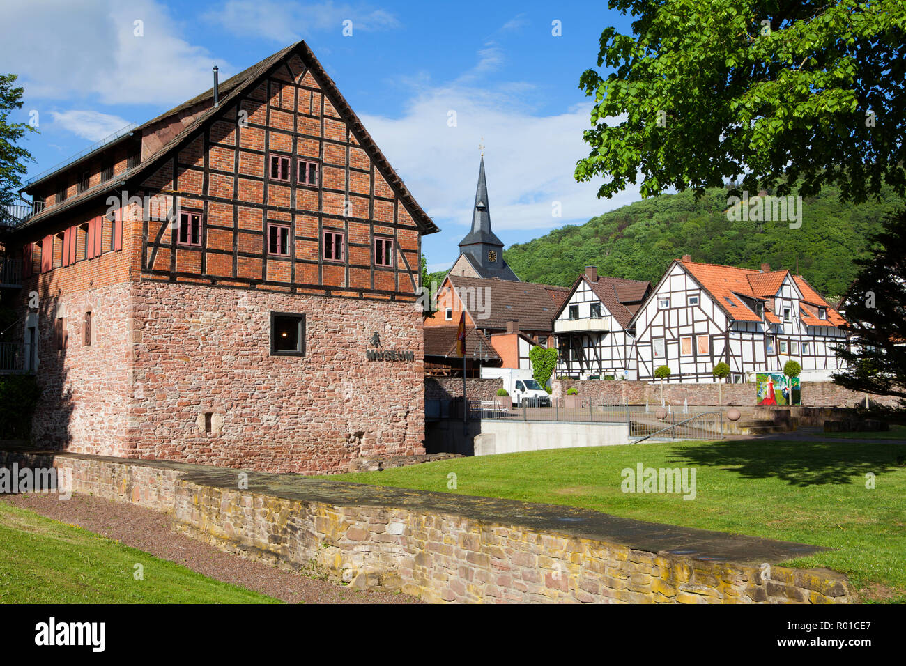 Baron Münchhausen Museum, Bodenwerder, Weserbergland, Niedersachsen, Deutschland, Europa Stockfoto