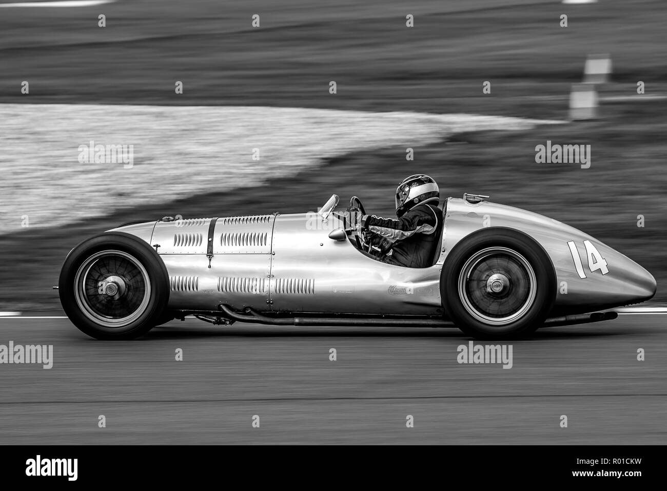 1938 ERA E Typ GP 1 Fahrer Duncan Ricketts Stockfoto