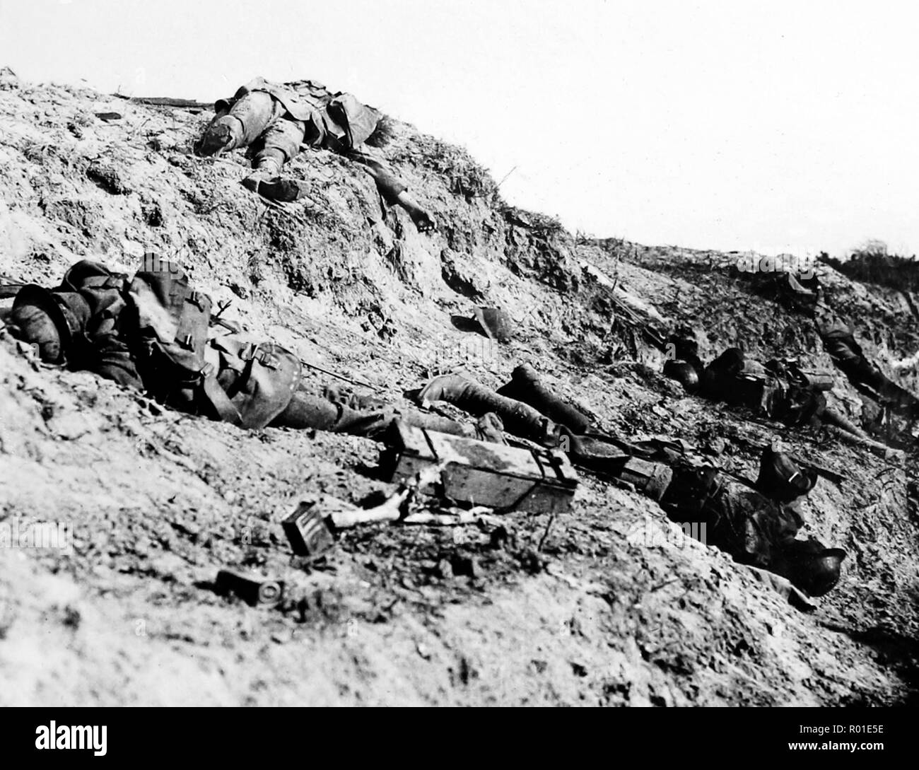 Vimy Ridge, 18. April 1917, während des Ersten Weltkriegs Stockfoto