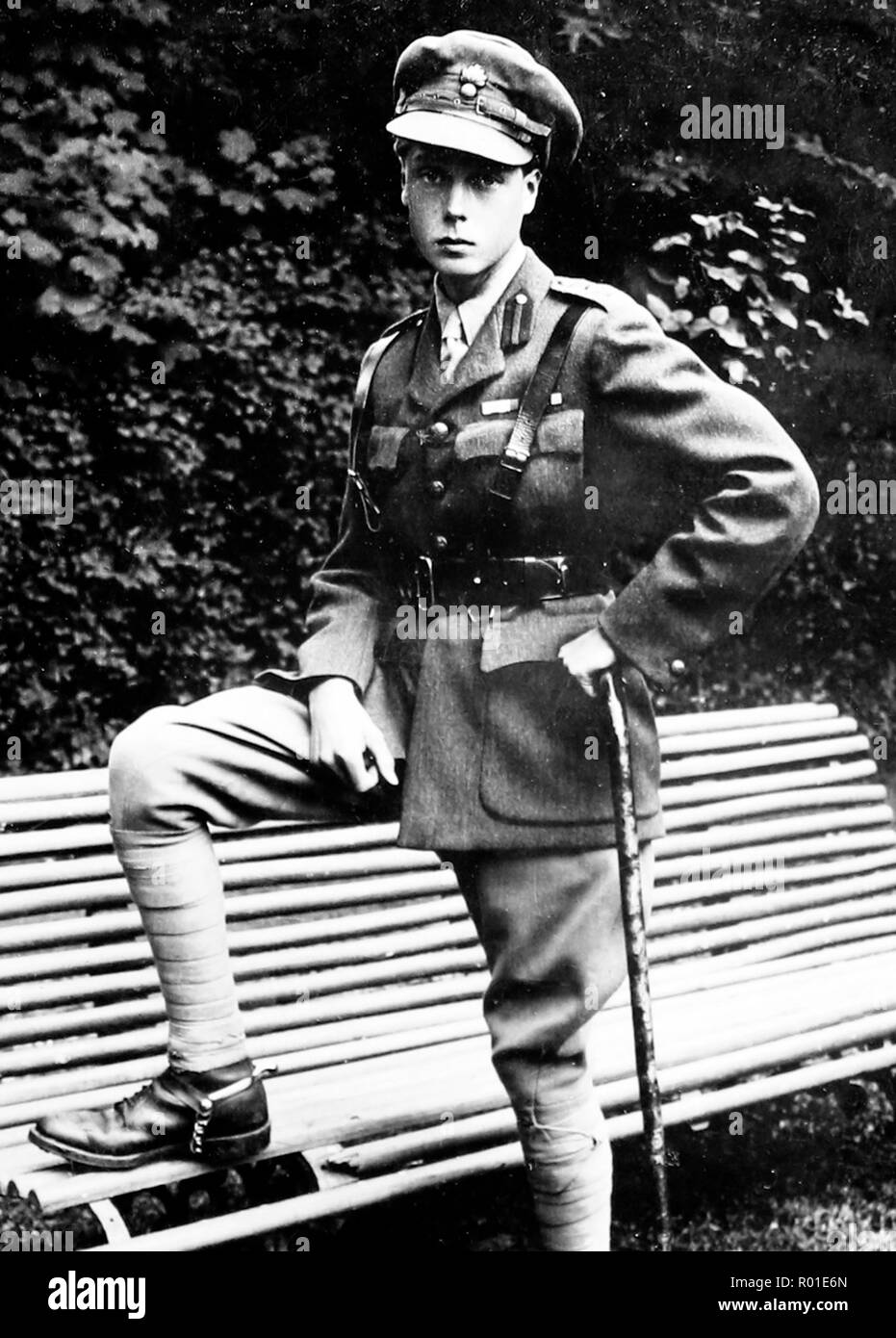 Seine königliche Hoheit Prinz von Wales in Frankreich während des Ersten Weltkriegs Stockfoto