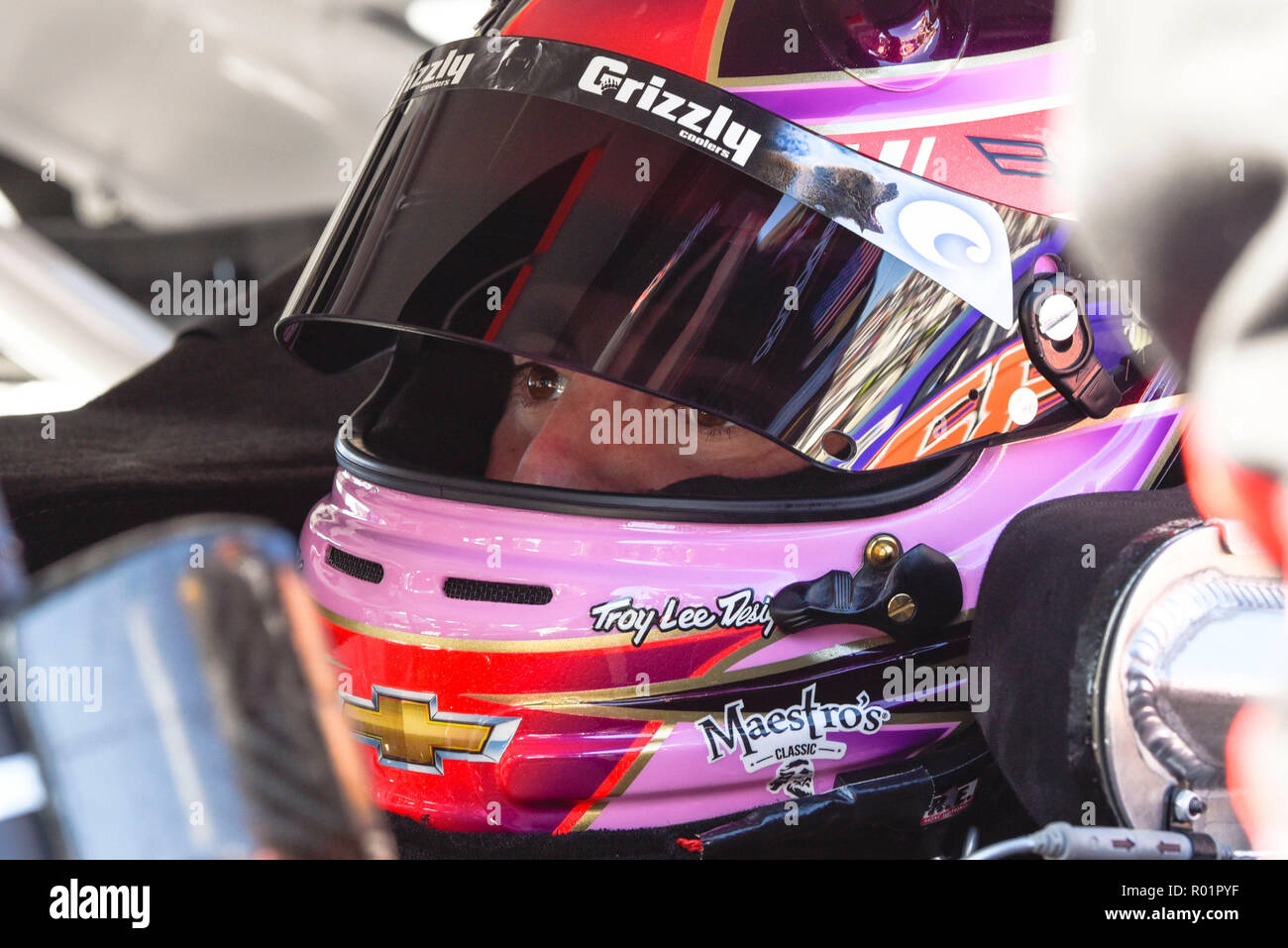 Oct 28, 2018 - Ridgeway, Virginia, USA-NASCAR Monster Energy Cup Fahrer AUSTIN DILLION vor dem Start der ersten Daten 500 bei Martinsville Speedway. (Bild: © Ed Clemente/ZUMA Draht) Stockfoto