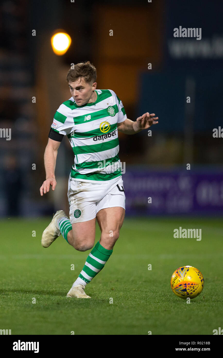 Kilmac Stadion, Dundee, Großbritannien. 31 Okt, 2018. Ladbrokes Premiership Fußball, Dundee gegen Celtic; James Forrest der Keltischen Credit: Aktion plus Sport/Alamy leben Nachrichten Stockfoto