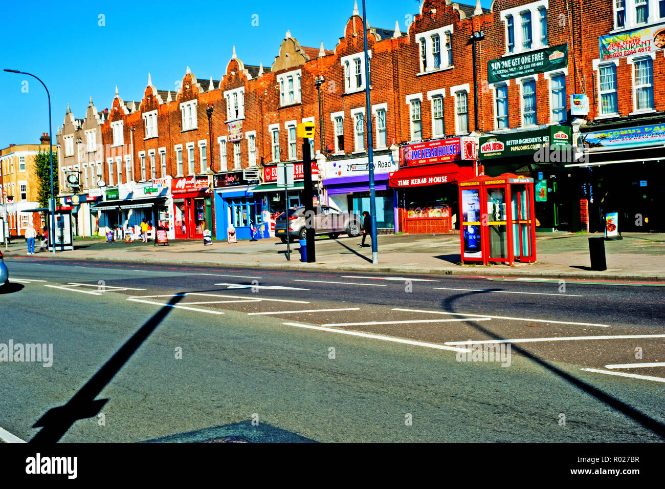 Geschäfte, Catford, Borough von Lewisham, London, England Stockfoto