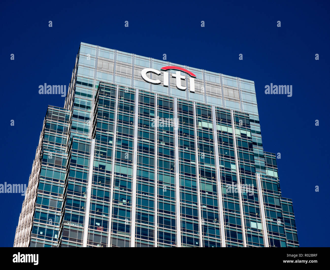 Citibank UK Head office Canary Wharf, Docklands, London, England, UK, GB. Stockfoto