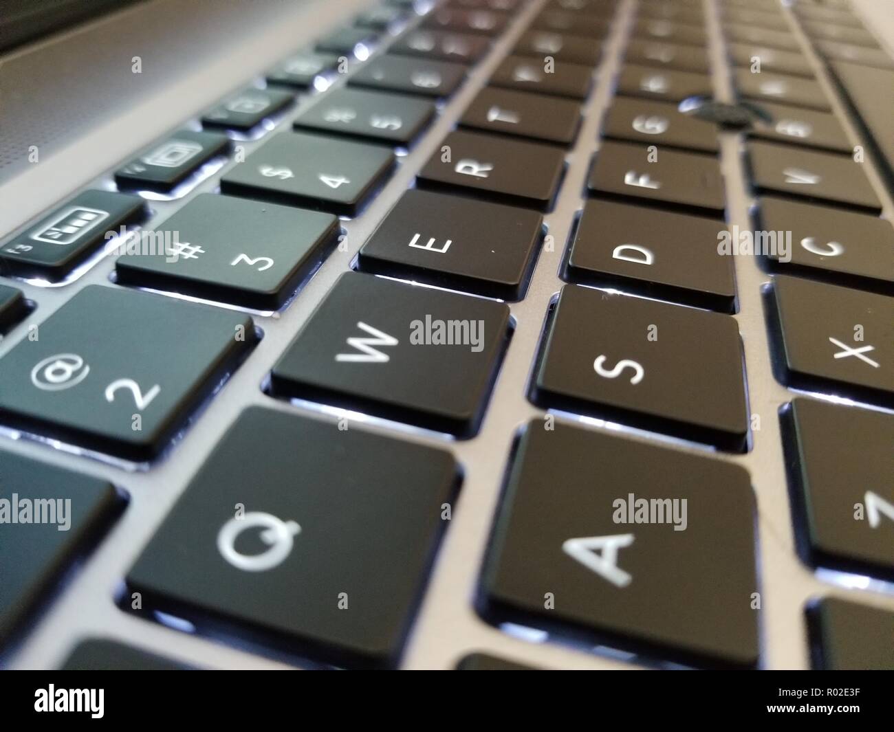 HP EliteBook 850 G3 die Hintergrundbeleuchtung für die Tastatur Stockfoto