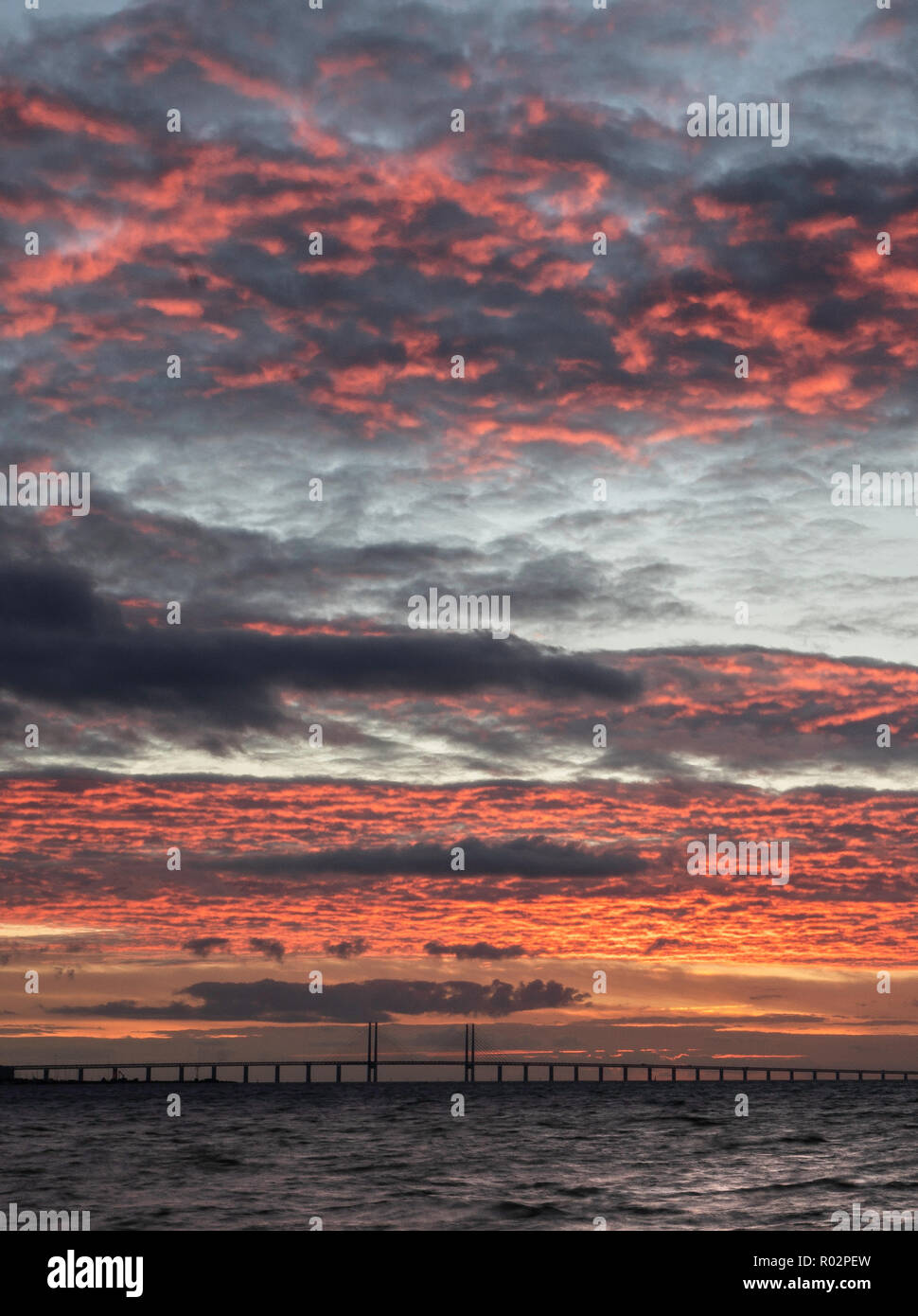 Die Öresund-Brücke Stockfoto