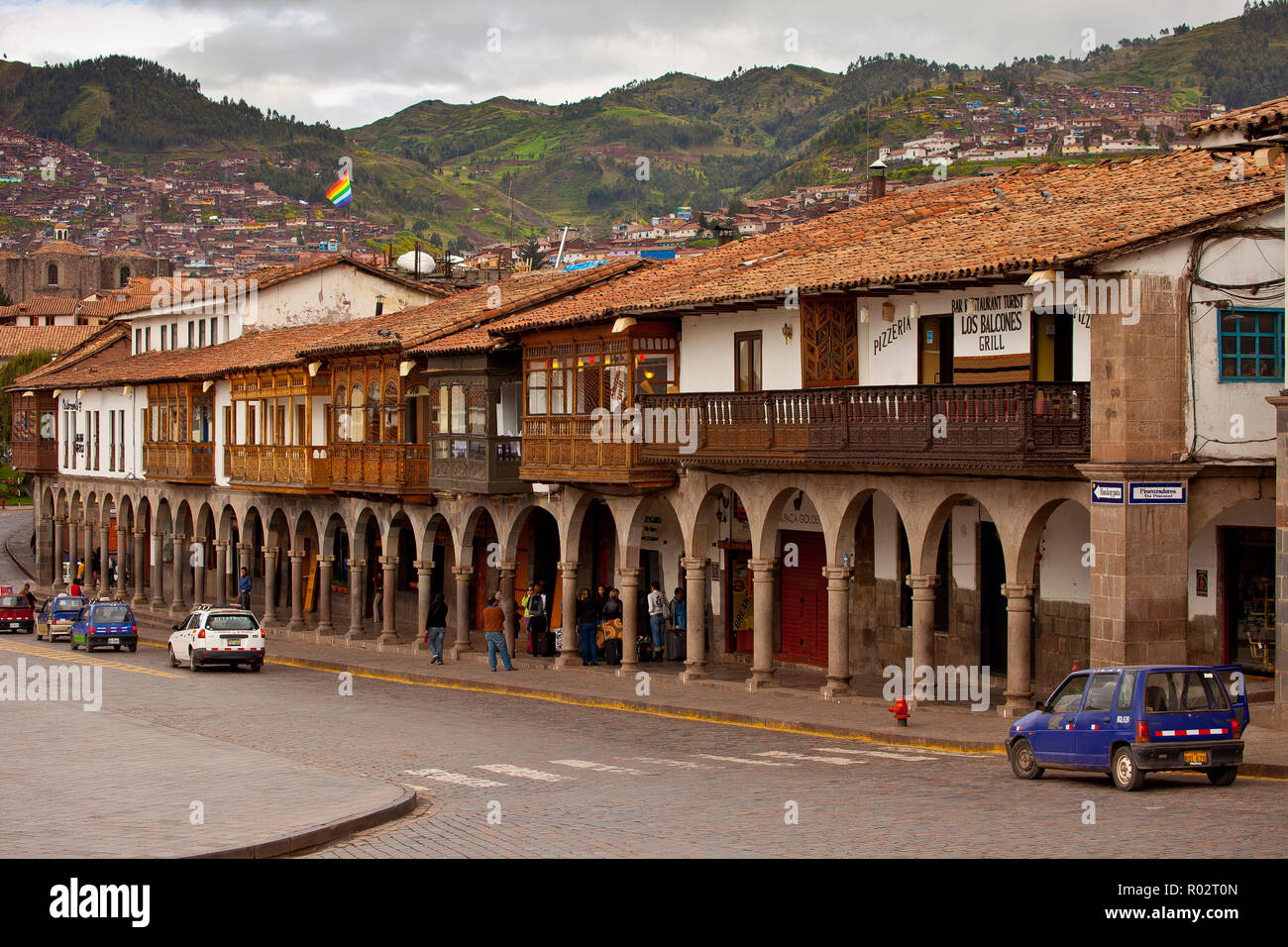 Hauptplatz von Cusco in Peru Stockfoto