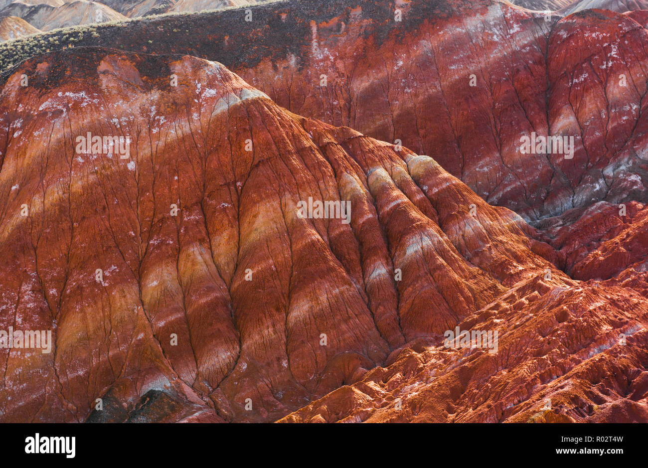 Farbe Berg, danxia Relief, Zhangye, Gansu, China Stockfoto