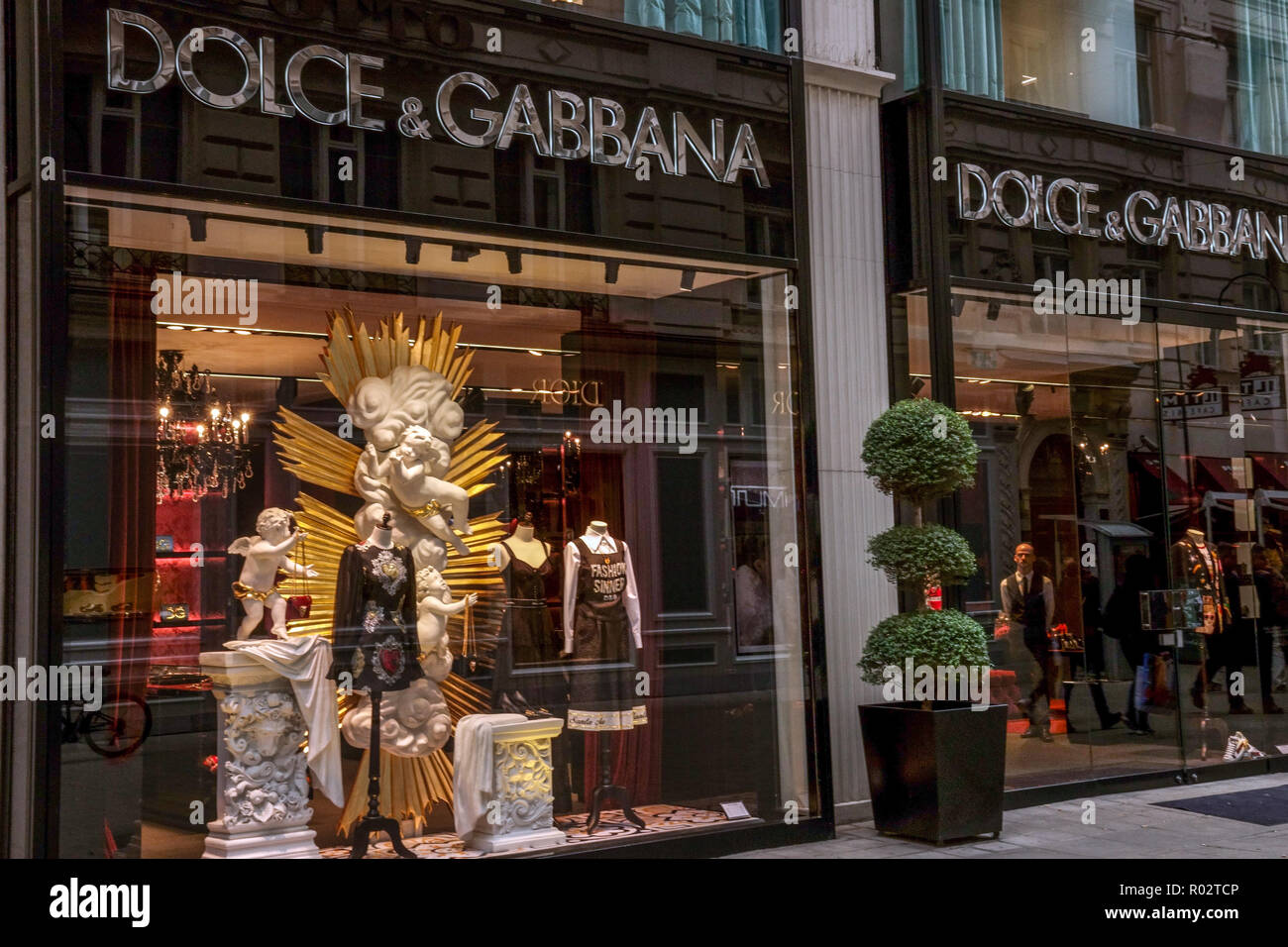 Wiener Einkaufsstraßen, Dolce & Gabbana store, Wien Kohlmarkt Wien Österreich Stockfoto