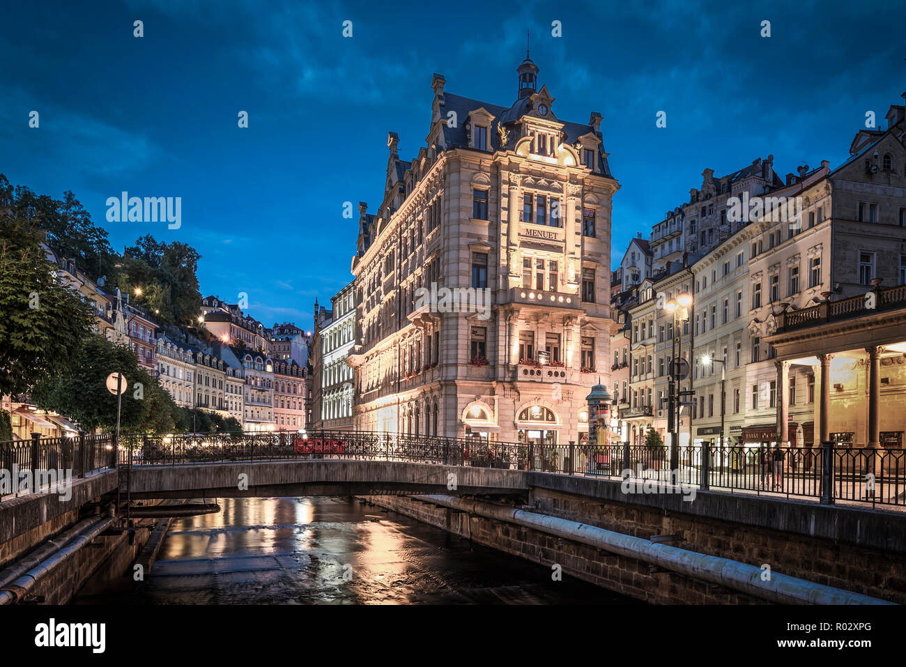 Karlsbad, Menuet Haus, Karlovy Vary, Tschechische Republik | Stockfoto