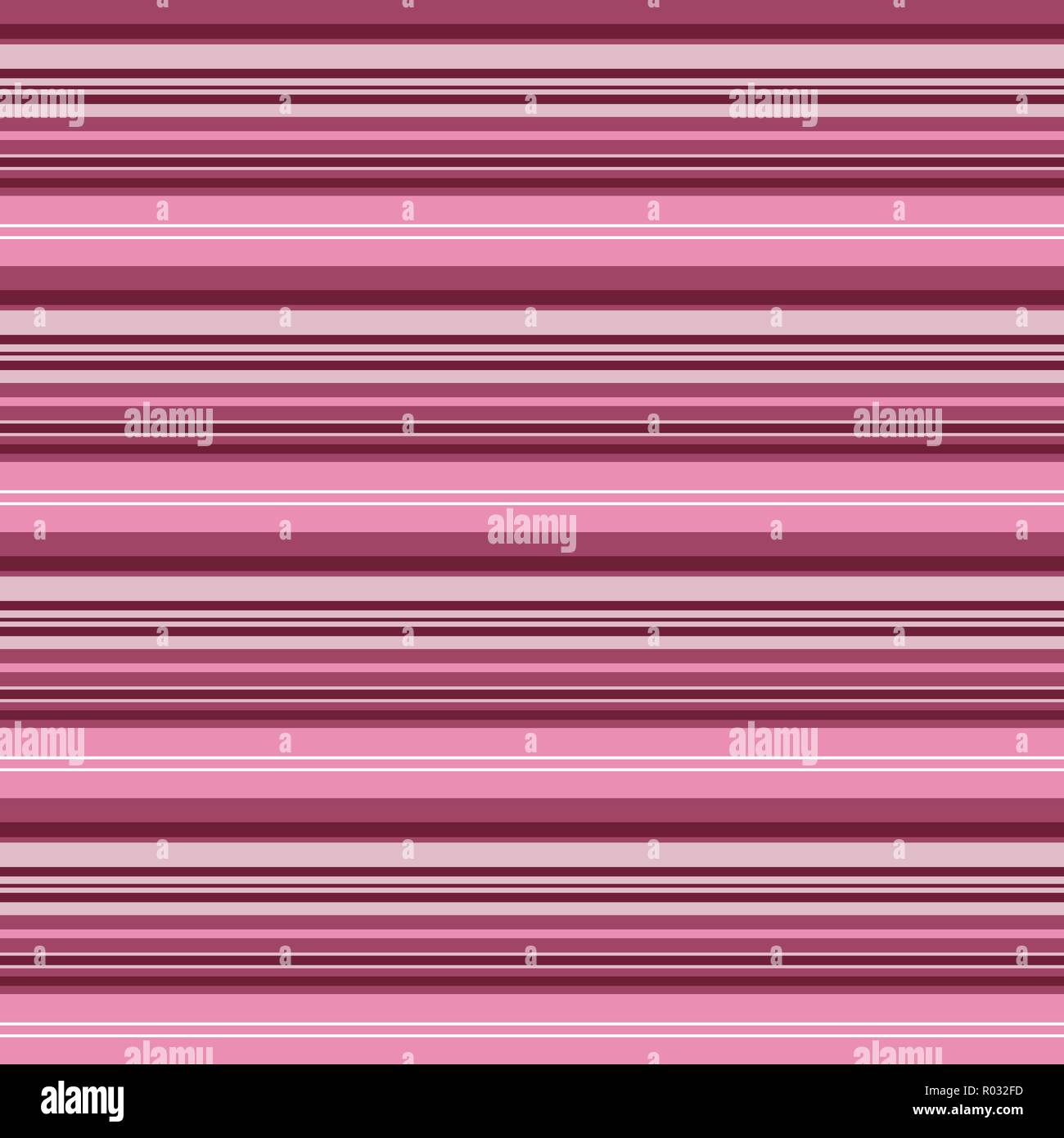 Anspruchsvolle vector Pink, Weiß und magenta Gestreifte nahtlose Muster Hintergrund. Stock Vektor