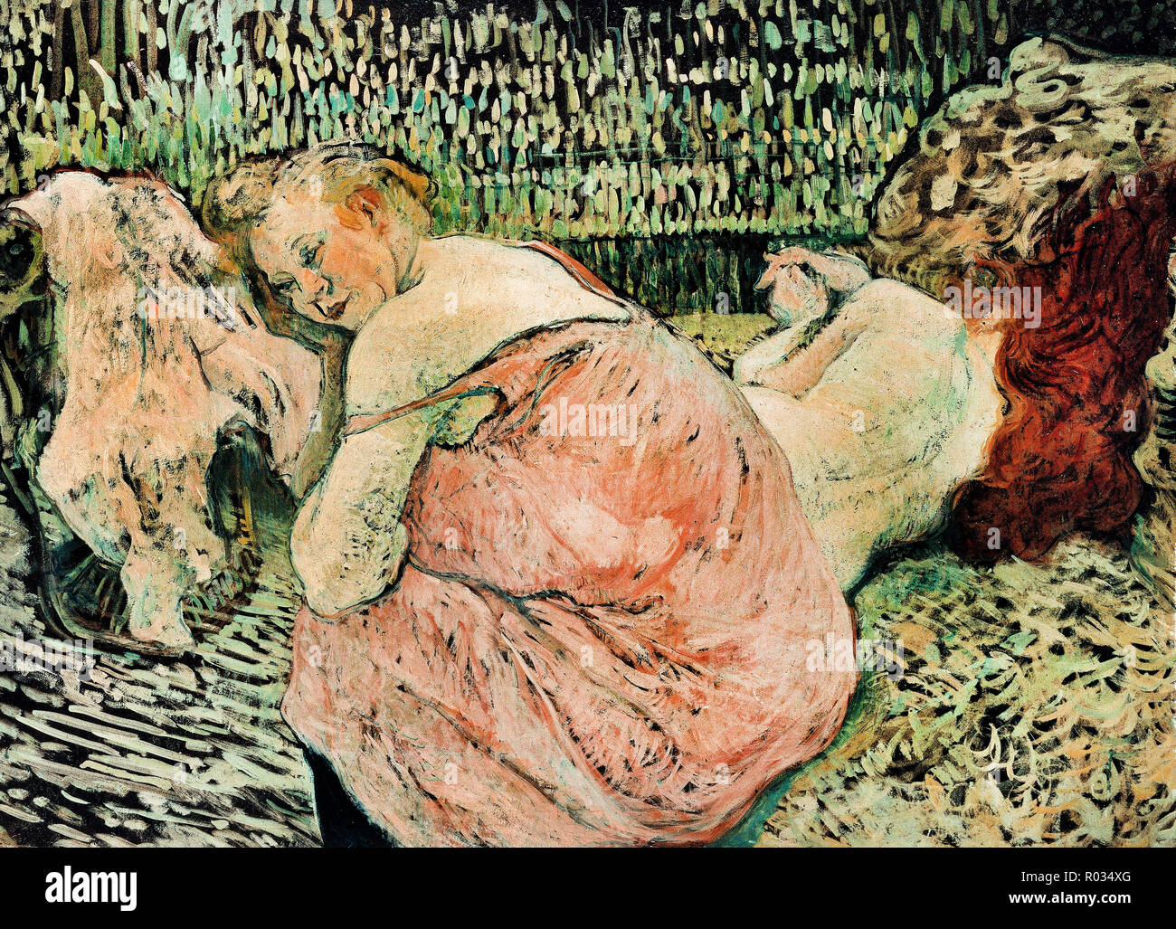 Henri de Toulouse-Lautrec, zwei Freunde, 1895, Öl auf Leinwand, Galerie Neue Meister, Dresden, Deutschland Stockfoto