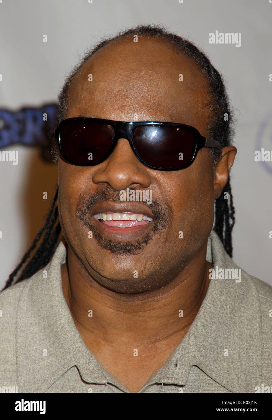 21. Mai 2005 - Las Vegas, Nevada - Stevie Wonder. Tiger Jam VIII profitieren die Tiger Woods Foundation im Mandalay Bay Resort & Casino statt. 24 WonderStevie 03 Red Carpet Event, Vertikal, USA, Filmindustrie, Prominente, Fotografie, Bestof, Kunst, Kultur und Unterhaltung, Topix Prominente Fashion/Vertikal, Besten, Event in Hollywood Leben - Kalifornien, Roter Teppich und backstage, USA, Film, Stars, Film Stars, TV Stars, Musik, Promis, Fotografie, Bestof, Kunst, Kultur und Unterhaltung, Topix, headshot, vertikal, eine Person aus dem Jahr 2005, Anfrage t Stockfoto