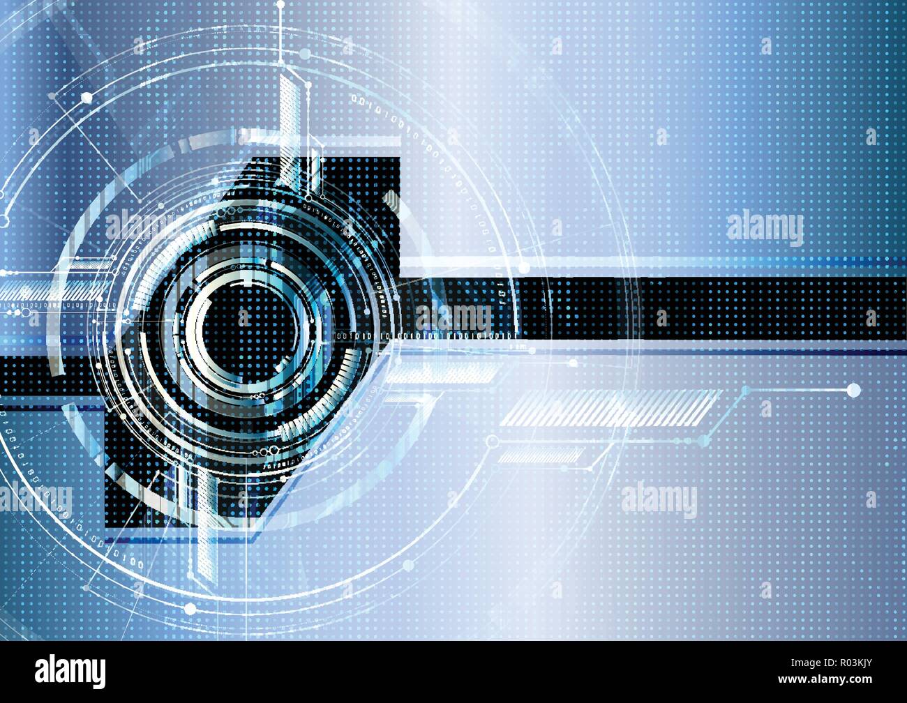 Abstrakte technologische futuristische Interface Circuit vector Template Design Stock Vektor