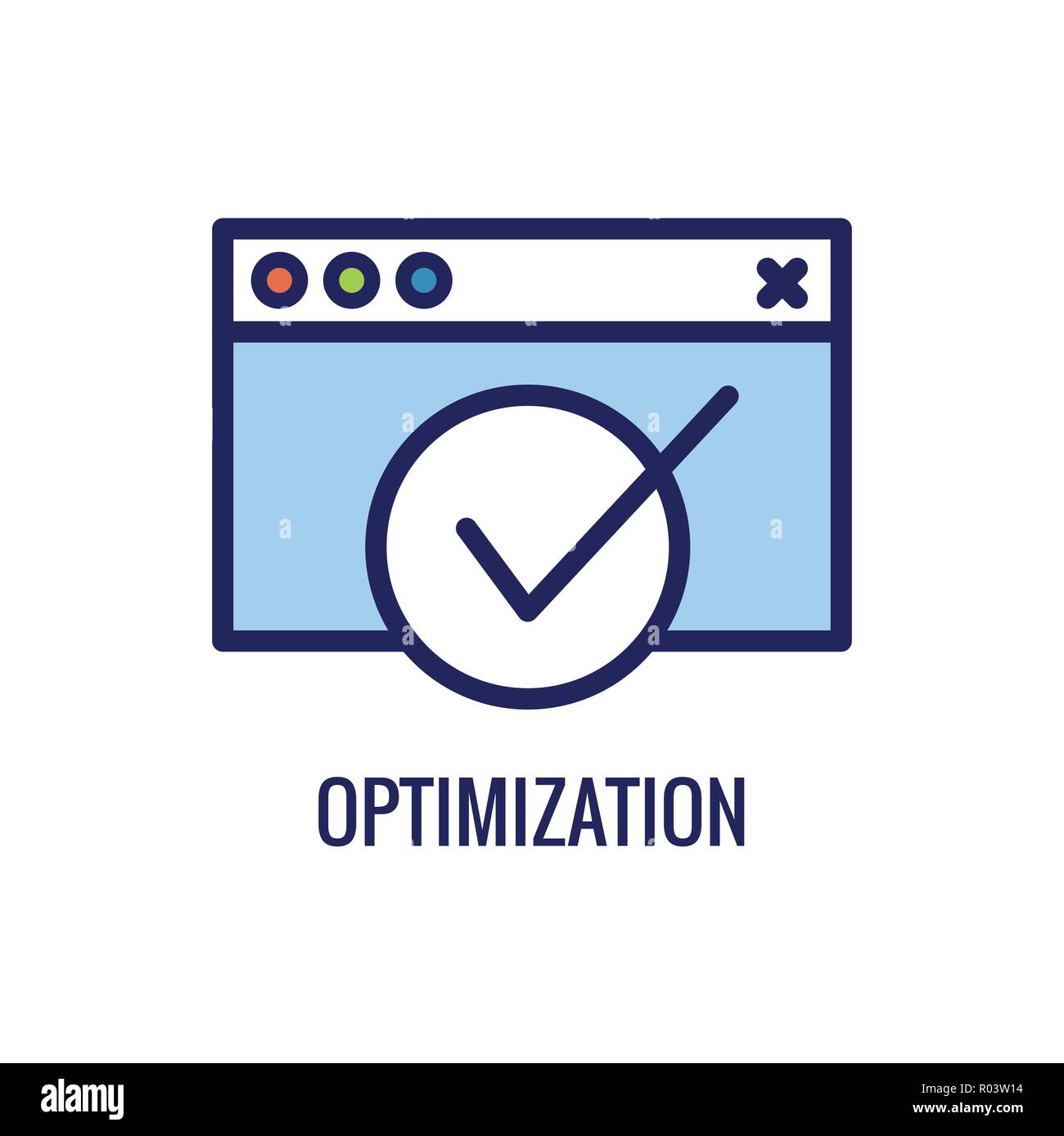 KPI - Key Performance Indicators Symbol w Verschiedene Farben Stock Vektor