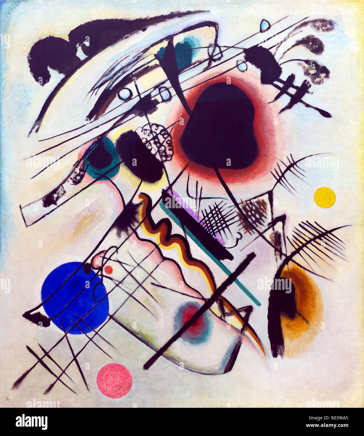 Schwarzer Fleck, Wassily Kandinsky, 1921, Zürich, Kunsthaus, Zürich, Schweiz, Europa Stockfoto