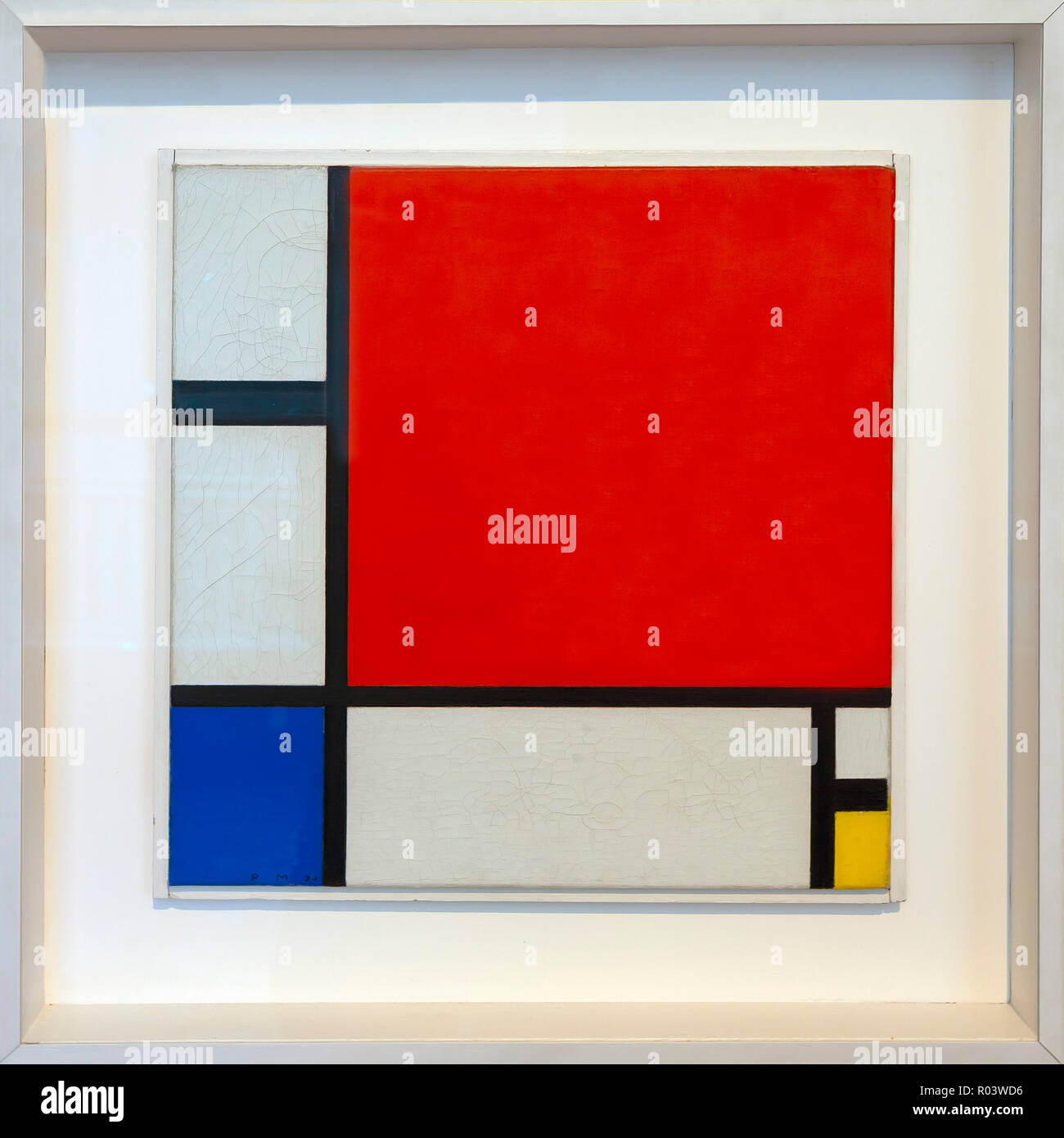 Komposition mit Rot, Blau und Gelb, Piet Mondrian, 1930, Stockfoto