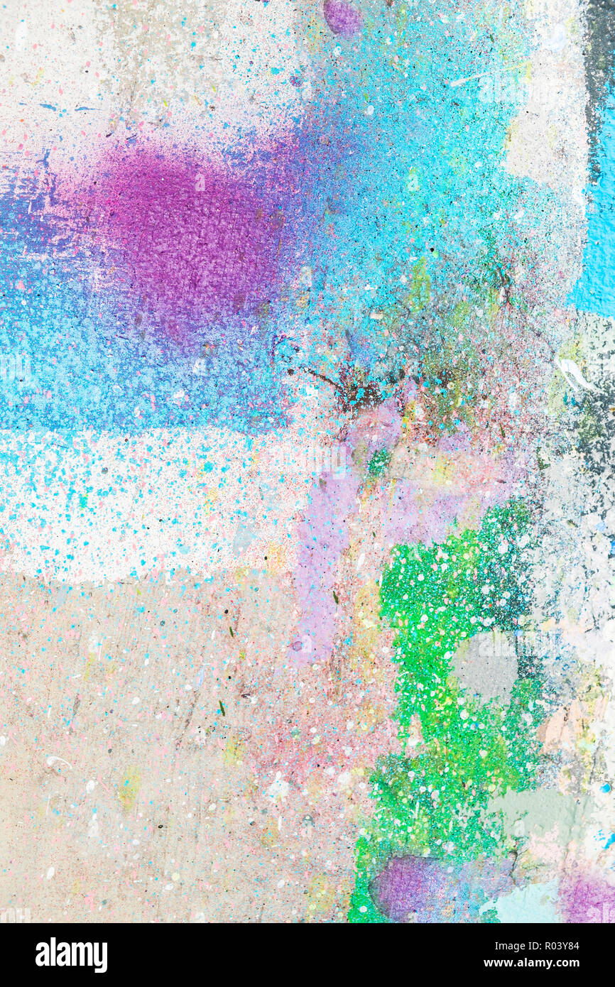 Farbe auf Betonwand, abstrakte Pastellfarbenen grunge Hintergrund Stockfoto