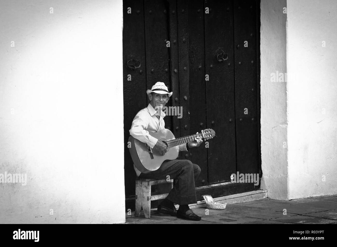 Trinidad ist eine Stadt im Zentrum von Kuba, für die koloniale Altstadt und Kopfsteinpflaster bekannt. Stockfoto