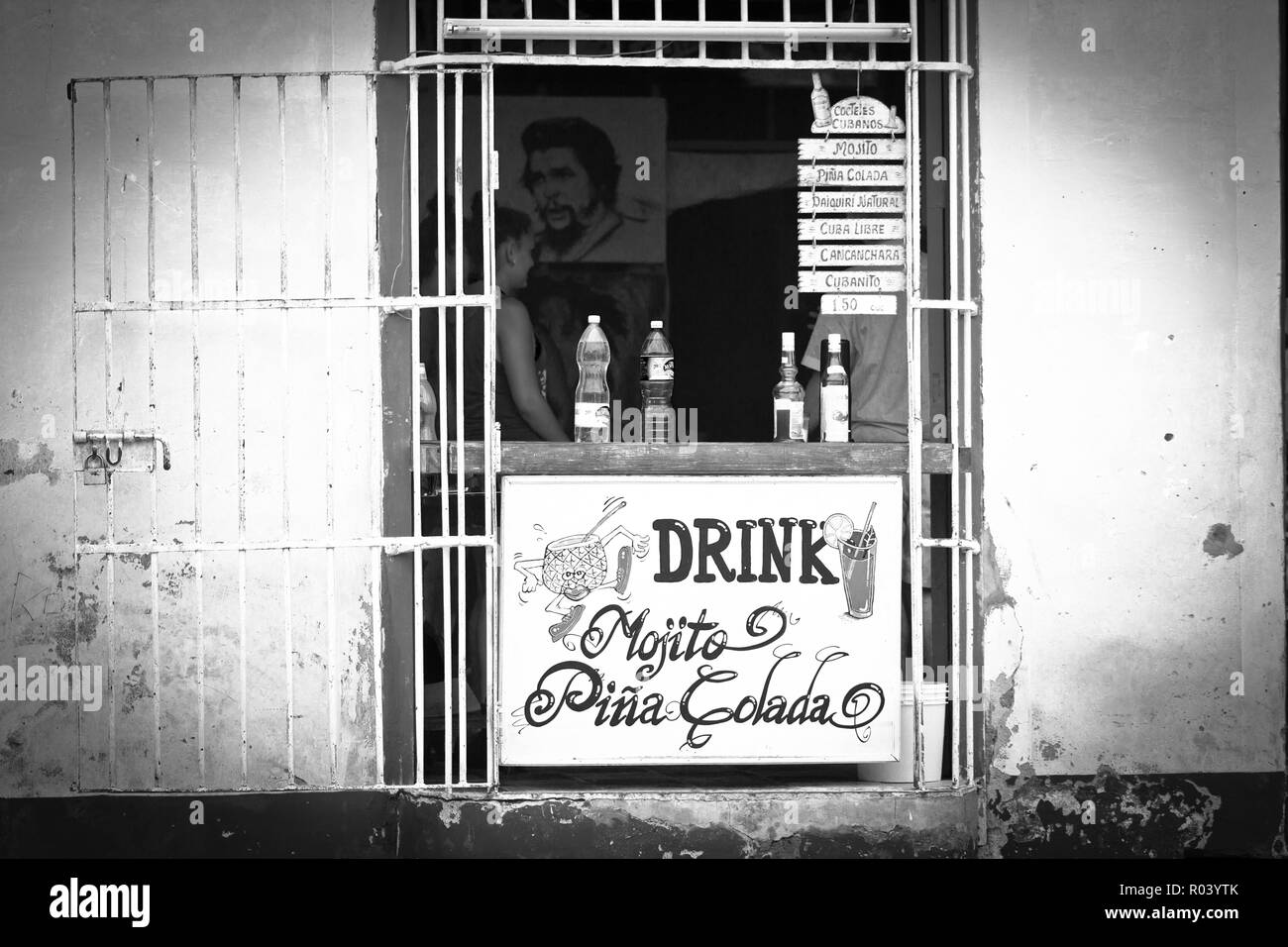 Trinidad ist eine Stadt im Zentrum von Kuba, für die koloniale Altstadt und Kopfsteinpflaster bekannt. Stockfoto