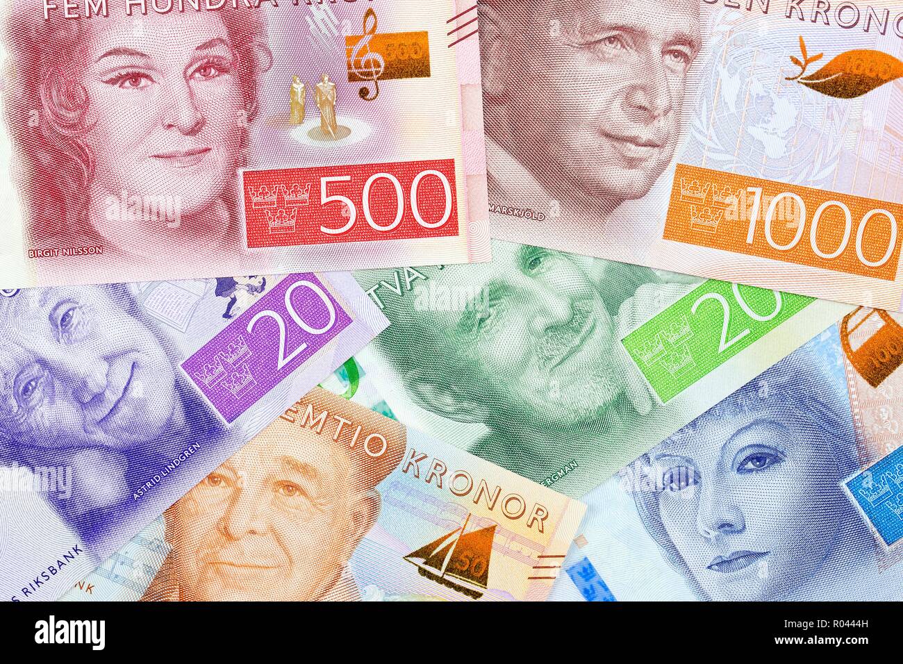 Schwedische Geld ein Unternehmen beckground Stockfoto