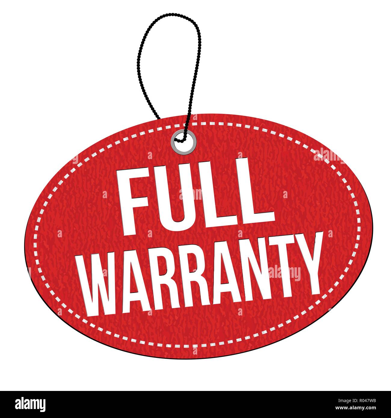 Volle garantie Label oder Preis auf weißem Hintergrund, Vector Illustration Stock Vektor