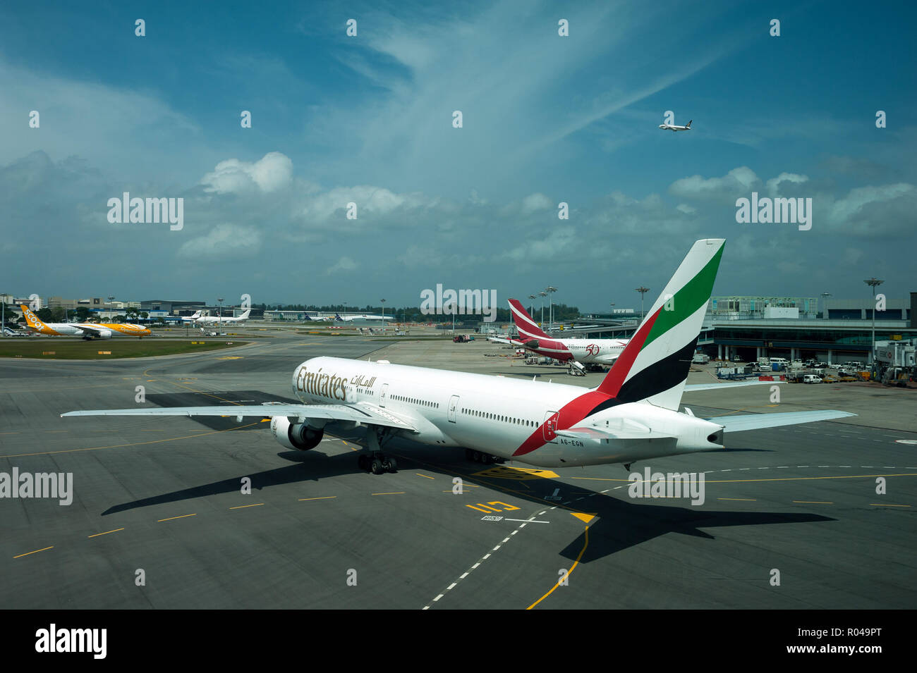 Singapur, Republik Singapur, Emirates Terminal 1 des Flughafen Changi Stockfoto