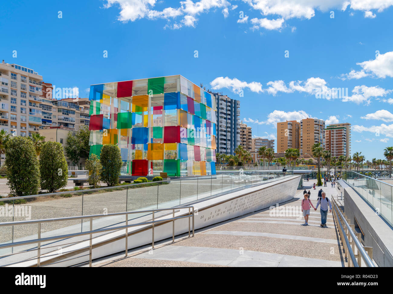 Centre Pompidou Centre Pompidou Malaga (Malaga), Malaga, Costa del Sol, Andalusien, Spanien Stockfoto
