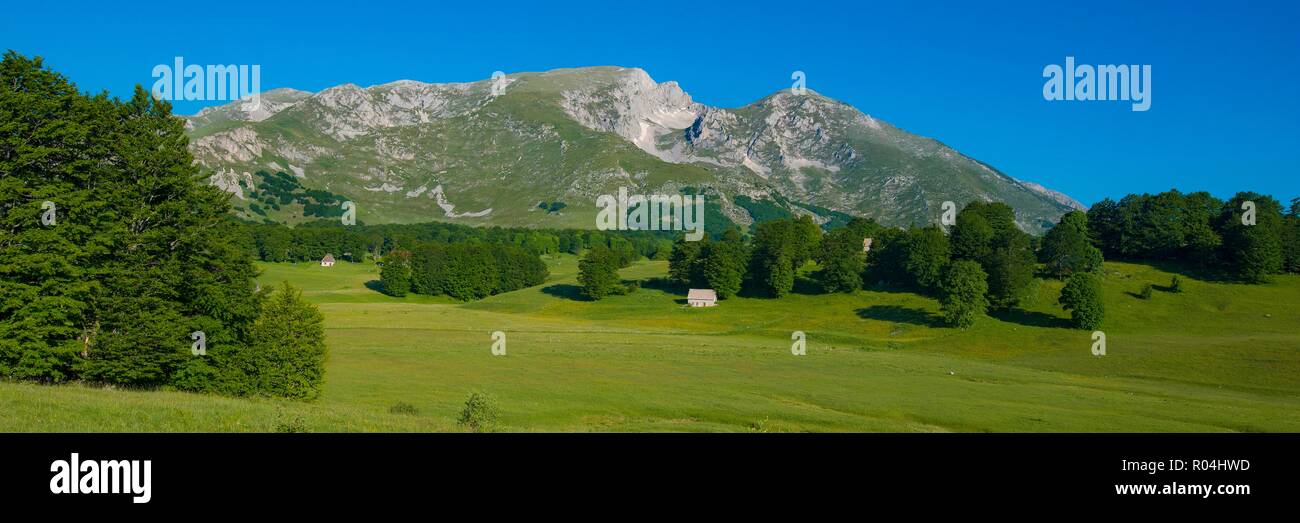 MONTENEGRO, die Berge, sehr beliebt für Wanderungen und Wintersport, ist 1980 von der UNESCO zum Weltkulturerbe ernannt erklärt Stockfoto