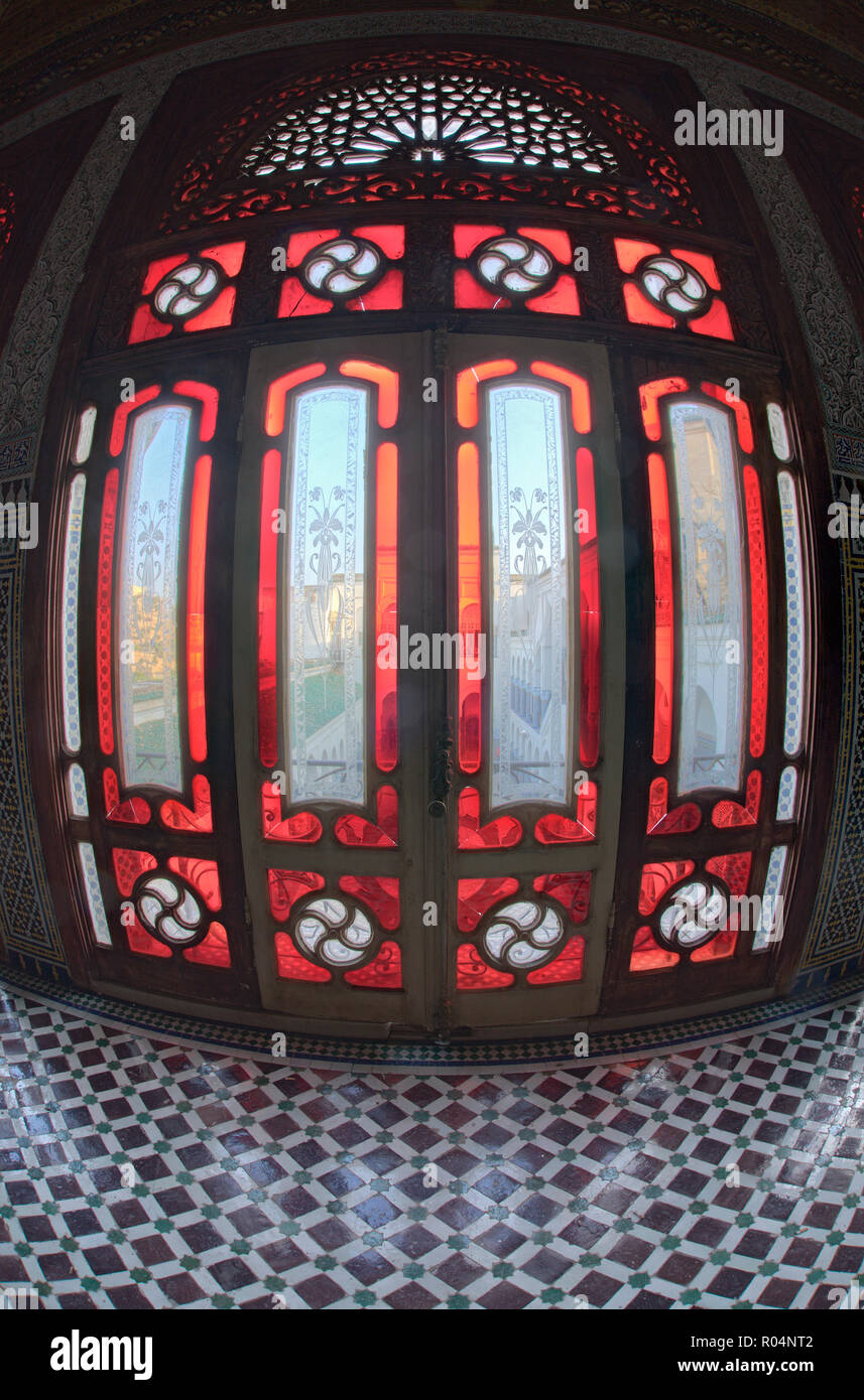 El Mokri Palace, Medina, Fès (Fes), Marokko, Nordafrika. Stockfoto