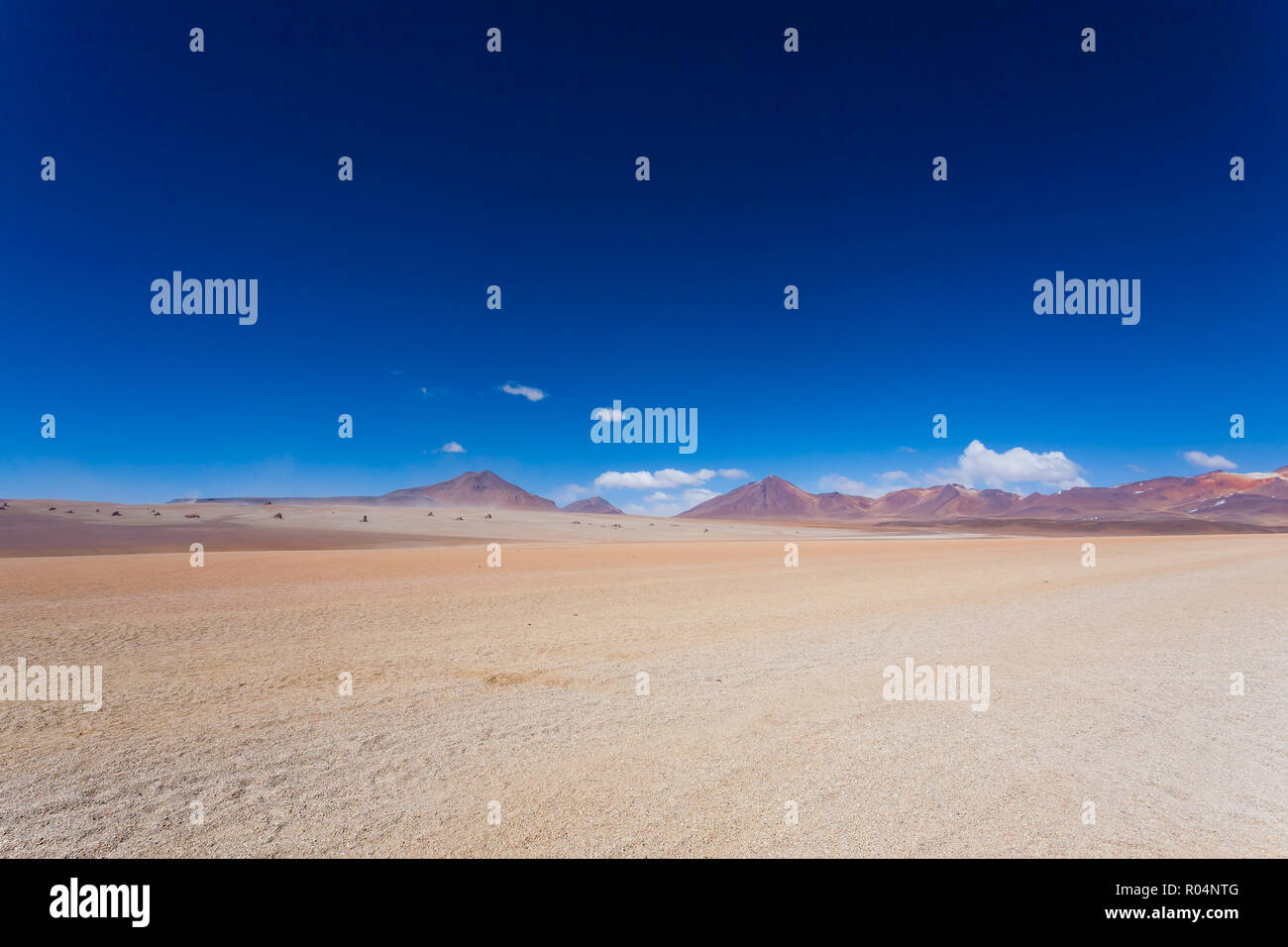 Bolivianischen Landschaft, Salvador Dali Desert View. Schöne Bolivien Stockfoto