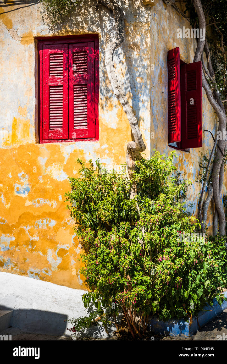 Bunte Wände in Athen, Attika, Griechenland, Europa Stockfoto