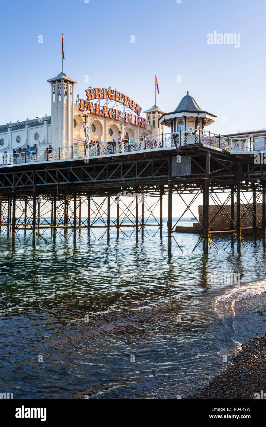 Palace Pier von Brighton, East Sussex, England, Vereinigtes Königreich, Europa Stockfoto
