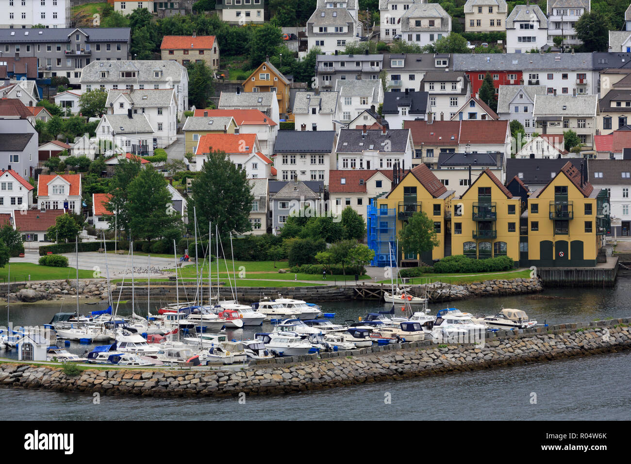 Yacht Marina, Bergen, Hordaland County, Norwegen, Skandinavien, Europa Stockfoto