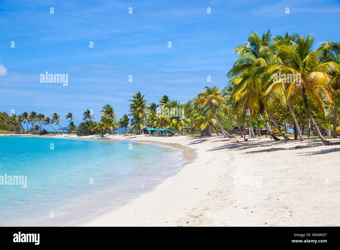 Saltwhistle Bay, Mayreau, den Grenadinen, St. Vincent und die Grenadinen, Karibik, Karibik, Zentral- und Lateinamerika Stockfoto