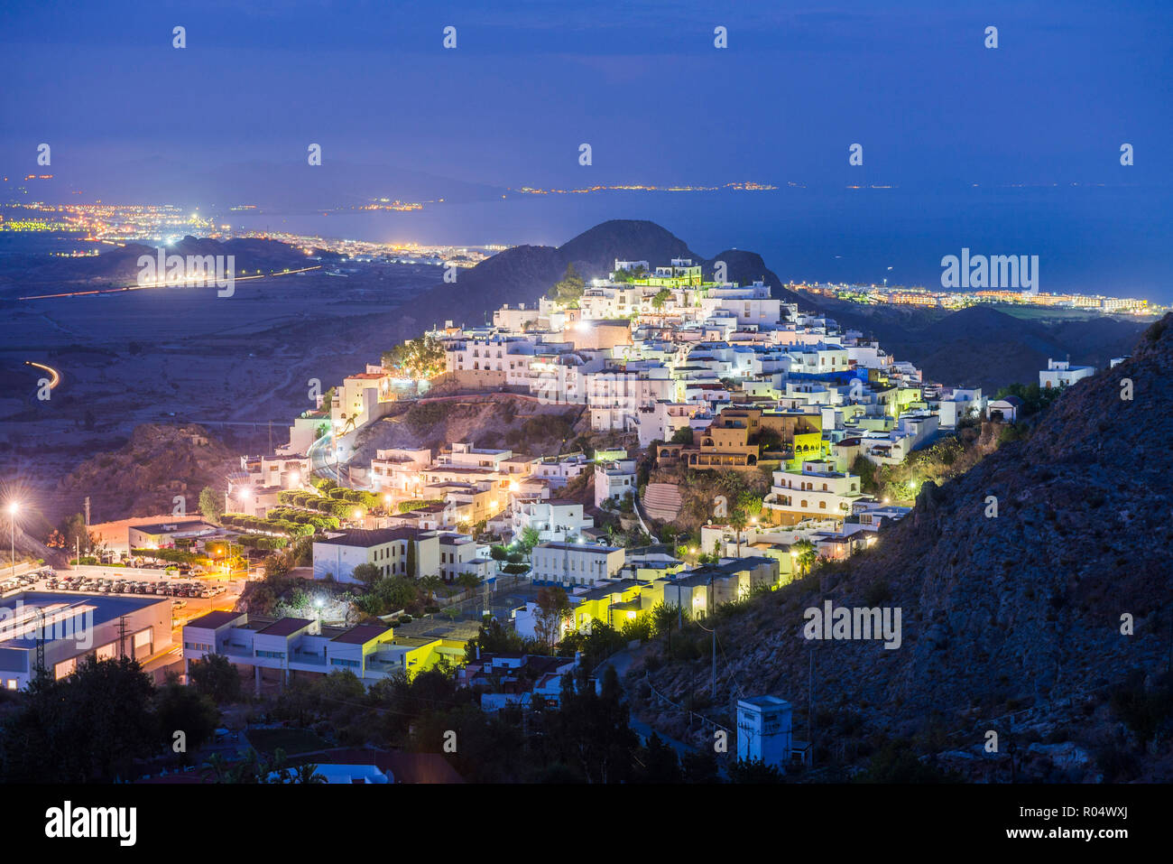 Stadt Mojacar, Almeria, Andalusien, Spanien, Europa Stockfoto